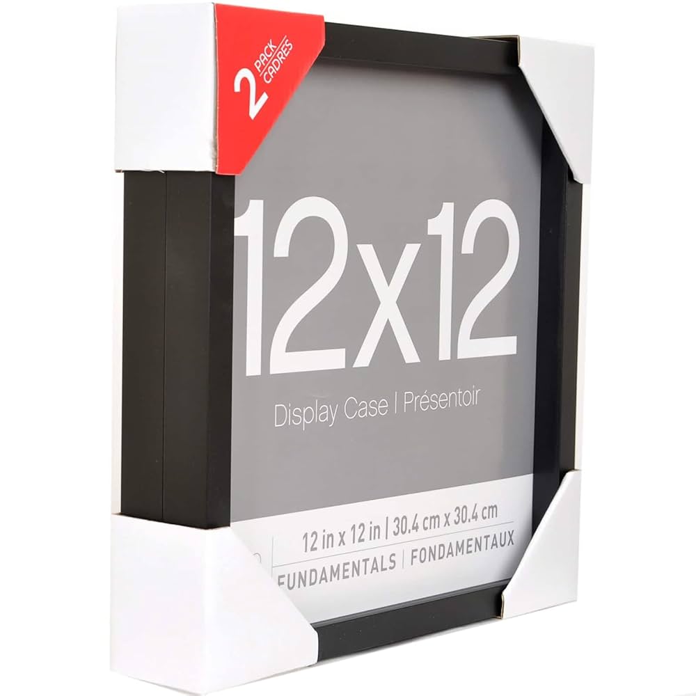シャドーボックス Amazon.com - 2 Pack Fundamentals 12”; x 12”; Black Shadow